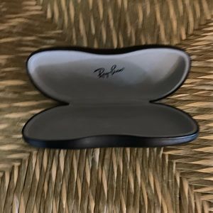 RayBan Sunglass Leather Clamshell Hard Case